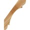 Ekena Millwork 6"W x 22"D x 30"H Olympic Rough Sawn Knee Brace, Western Red Cedar BRC06X22X30OLY00RWR - alternate 3